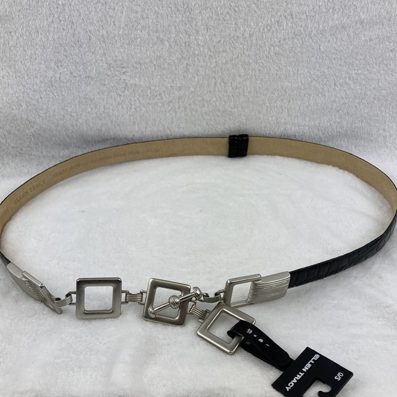 Ellen Tracy Women’s NWOT Reptile Embossed Belt OS - Picture 5 of 8